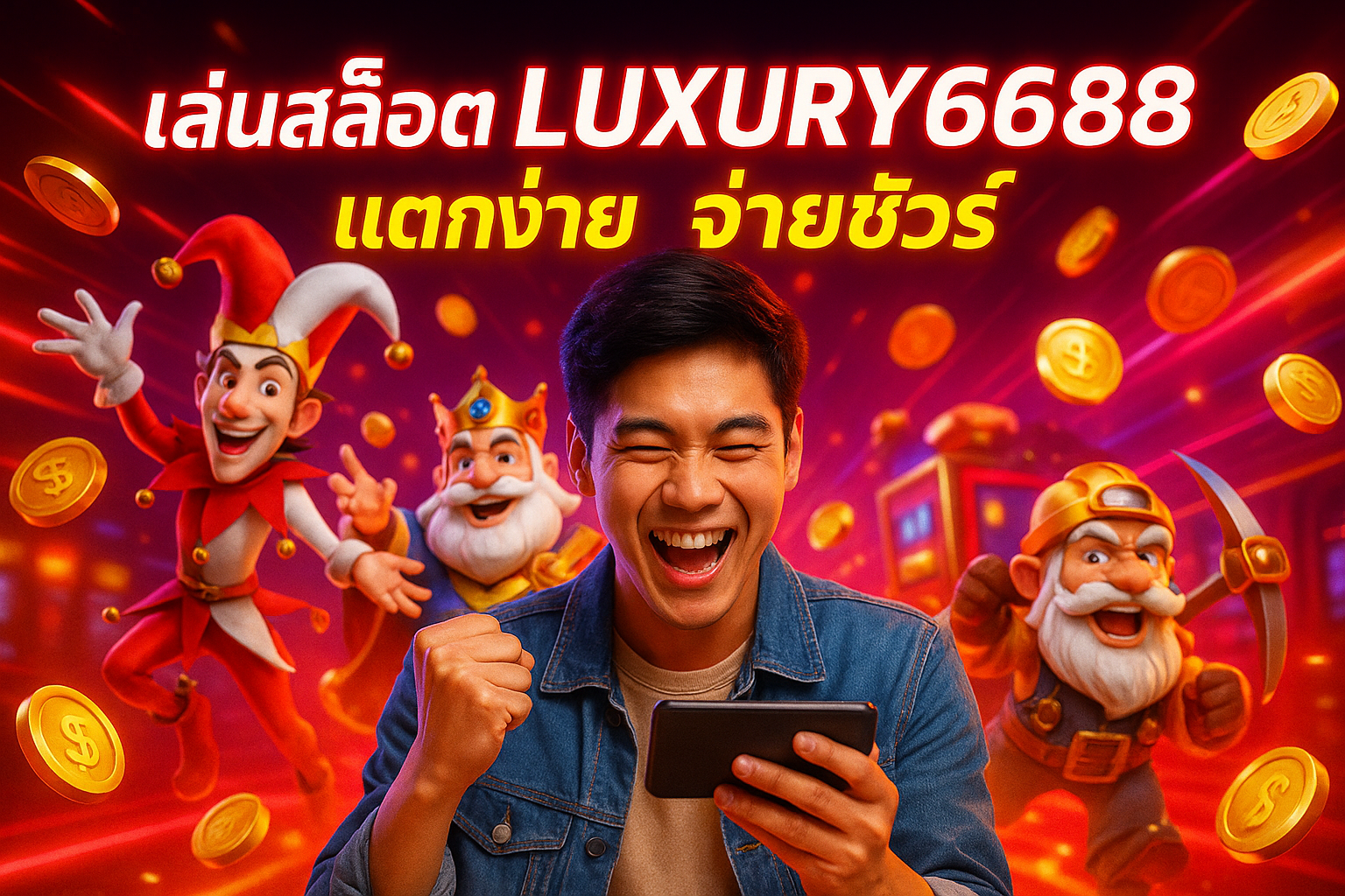 เล่นสล็อต LUXURY6688 แตกง่าย จ่ายชัวร์
